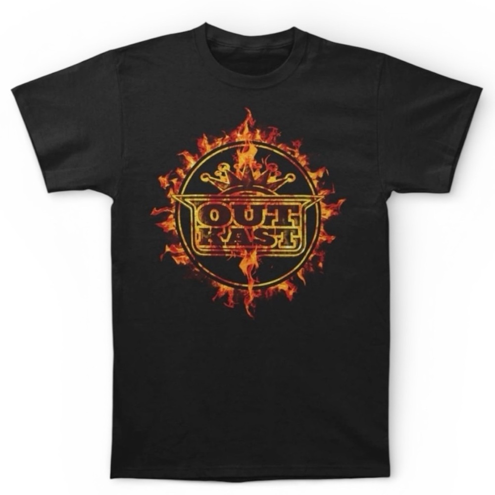 OutKast Fire Ring Unisex Graphic Band Tee Black Live Nation NWT Multiple Sizes